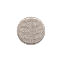 Preview 1 Markka, 1973 reverse