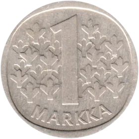 Preview 1 Markka, 1973 reverse