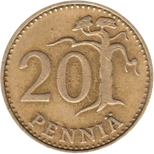 20 penniä, 1963 Reverse