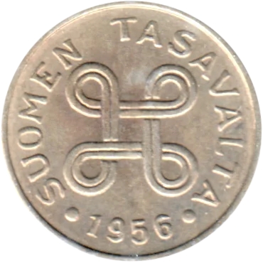 Preview 1 Markka, 1956 obverse