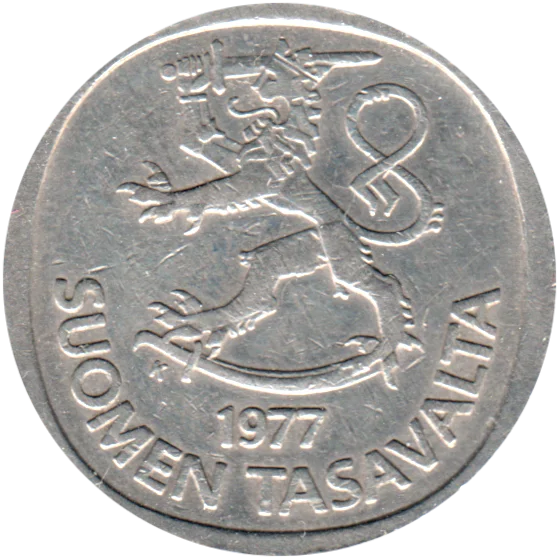 1 Markka, 1977 Obverse