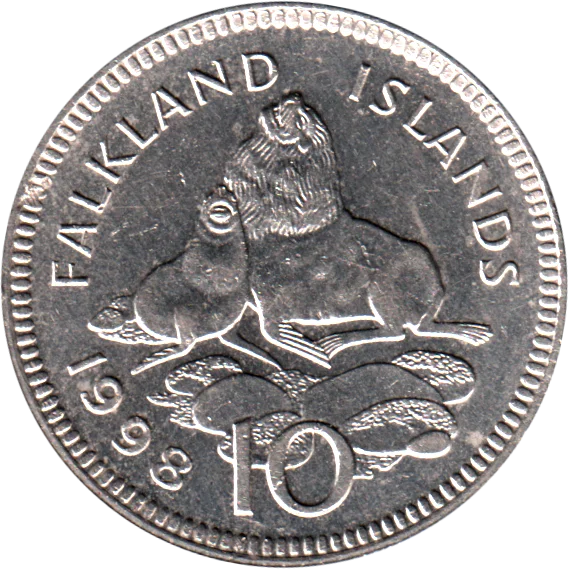 10 pence, 1998 Reverse