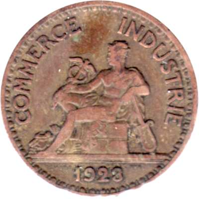 50 centimes, 1923 Obverse