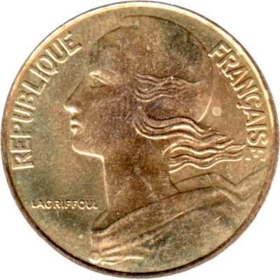 20 centimes, 1996 Obverse