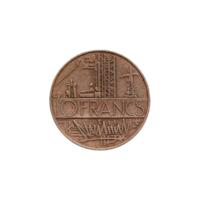 Preview 10 Francs, 1978 reverse