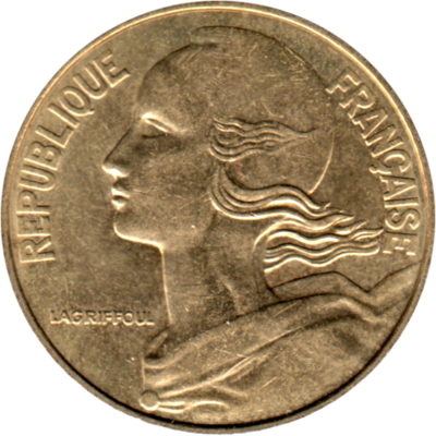 20 centimes, 1980 Obverse