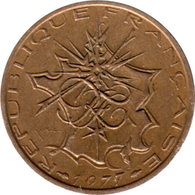 10 Francs, 1977 Obverse