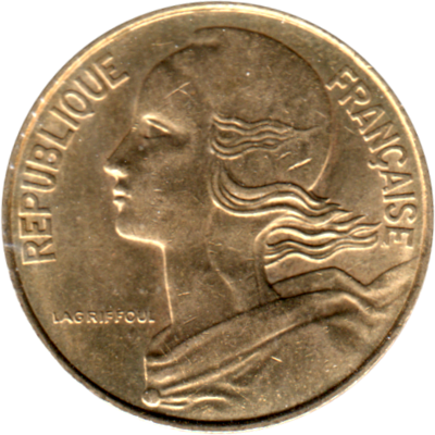 10 centimes, 1985 Obverse
