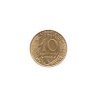 Preview 10 centimes, 1985 reverse