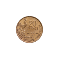 Preview 20 Francs, 1950 reverse