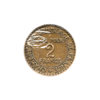Preview 2 Francs, 1922 reverse