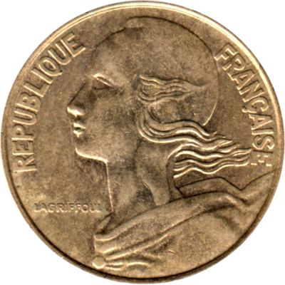 20 centimes, 1991 Obverse