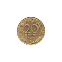 Preview 20 centimes, 1991 reverse
