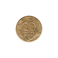 Preview 20 centimes, 1976 reverse