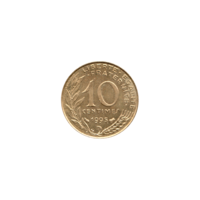 Preview 10 centimes, 1995 reverse