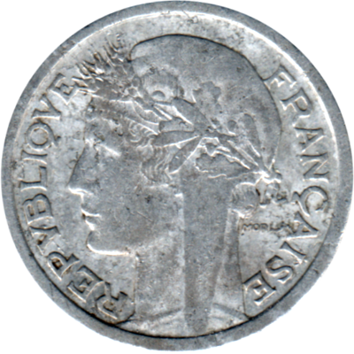 1 Franc, 1947 Obverse
