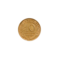 Preview 10 centimes, 1963 reverse
