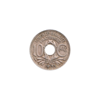 Preview 10 centimes, 1933 reverse