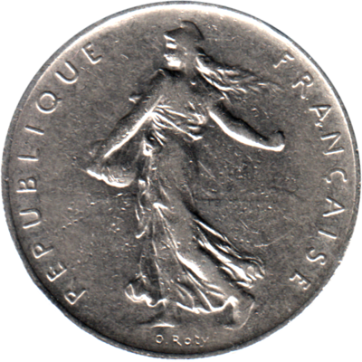 1 Franc, 1960 Obverse