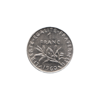 Preview 1 Franc, 1960 reverse