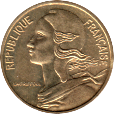 5 centimes, 1982 Obverse