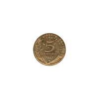 Preview 5 centimes, 1982 reverse