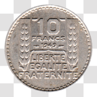 Preview 10 Francs, 1949 reverse