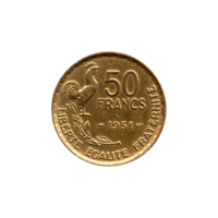 Preview 50 Francs, 1951 reverse