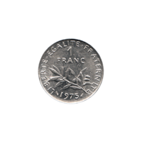 Preview 1 Franc, 1975 reverse