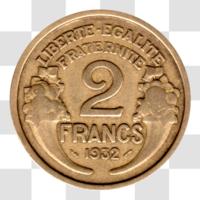Preview 2 Francs, 1932 reverse