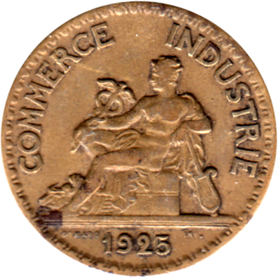 50 centimes, 1925 Obverse