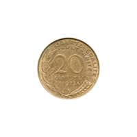 Preview 20 centimes, 1973 reverse