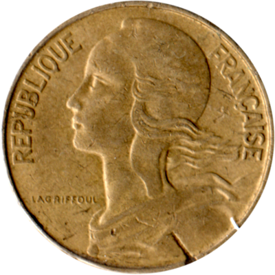 10 centimes, 1973 Obverse