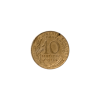 Preview 10 centimes, 1973 reverse