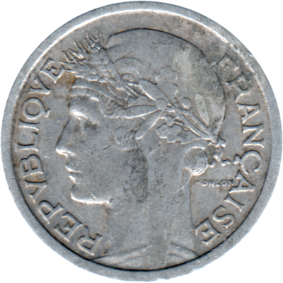 1 Franc, 1959 Obverse