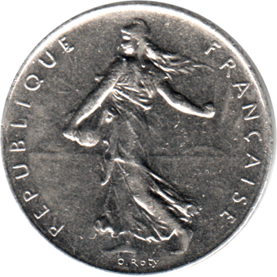 1 Franc, 1978 Obverse