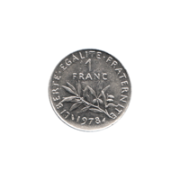 Preview 1 Franc, 1978 reverse