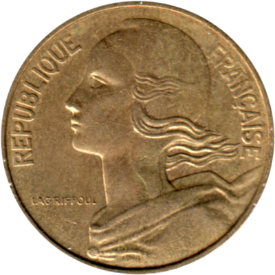10 centimes, 1982 Obverse