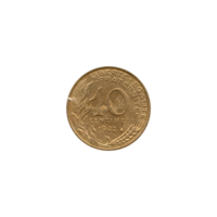 Preview 10 centimes, 1982 reverse