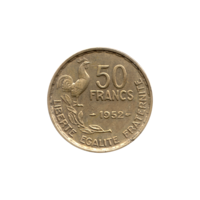 Preview 50 Francs, 1952 reverse