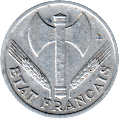 50 centimes, 1942 Obverse