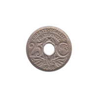 Preview 25 centimes, 1918 reverse