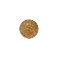 Preview 5 centimes, 1968 reverse