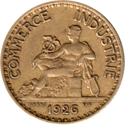 1 Franc, 1926 Obverse