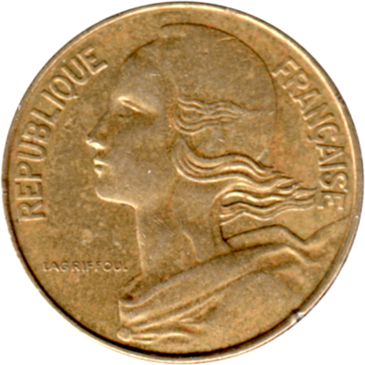 10 centimes, 1974 Obverse
