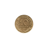 Preview 10 centimes, 1990 reverse