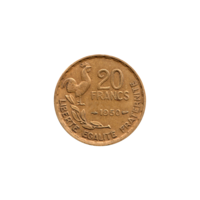 Preview 20 Francs, 1950 reverse