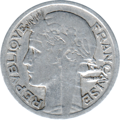 2 Francs, 1941 Obverse