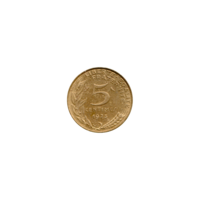 Preview 5 centimes, 1973 reverse