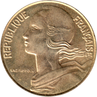 20 centimes, 2000 Obverse